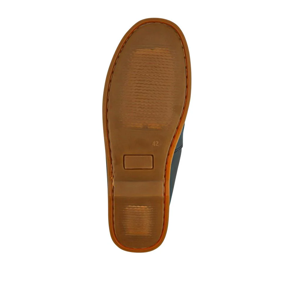 Casual Leather Boat Shoes - SHAFI41003 / 327 098 - Black - Image 6