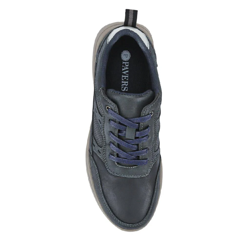 Casual Leather Lace-Up Shoes - AATRA41010 / 326 950 - Navy - Image 4