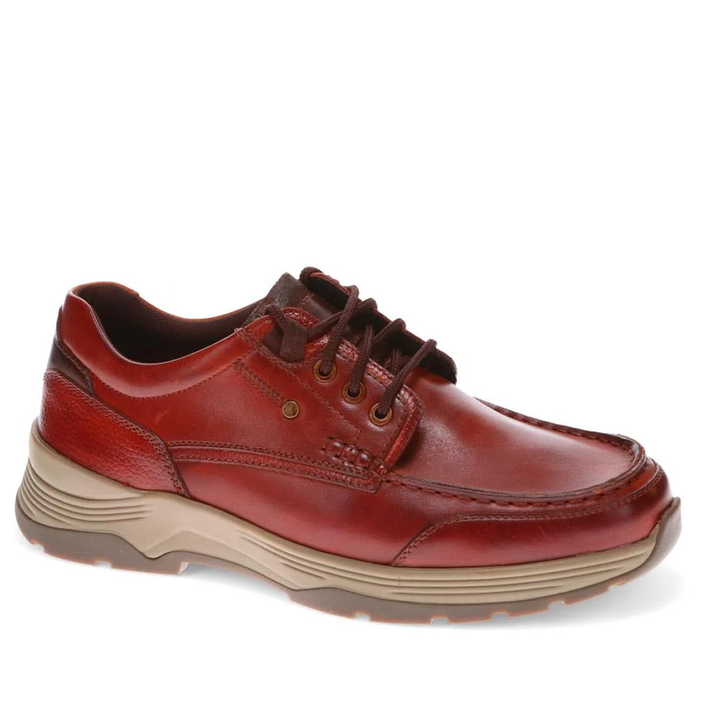 Casual Leather Lace-Up Shoes - ALEKSO / 325 811 - Cognac