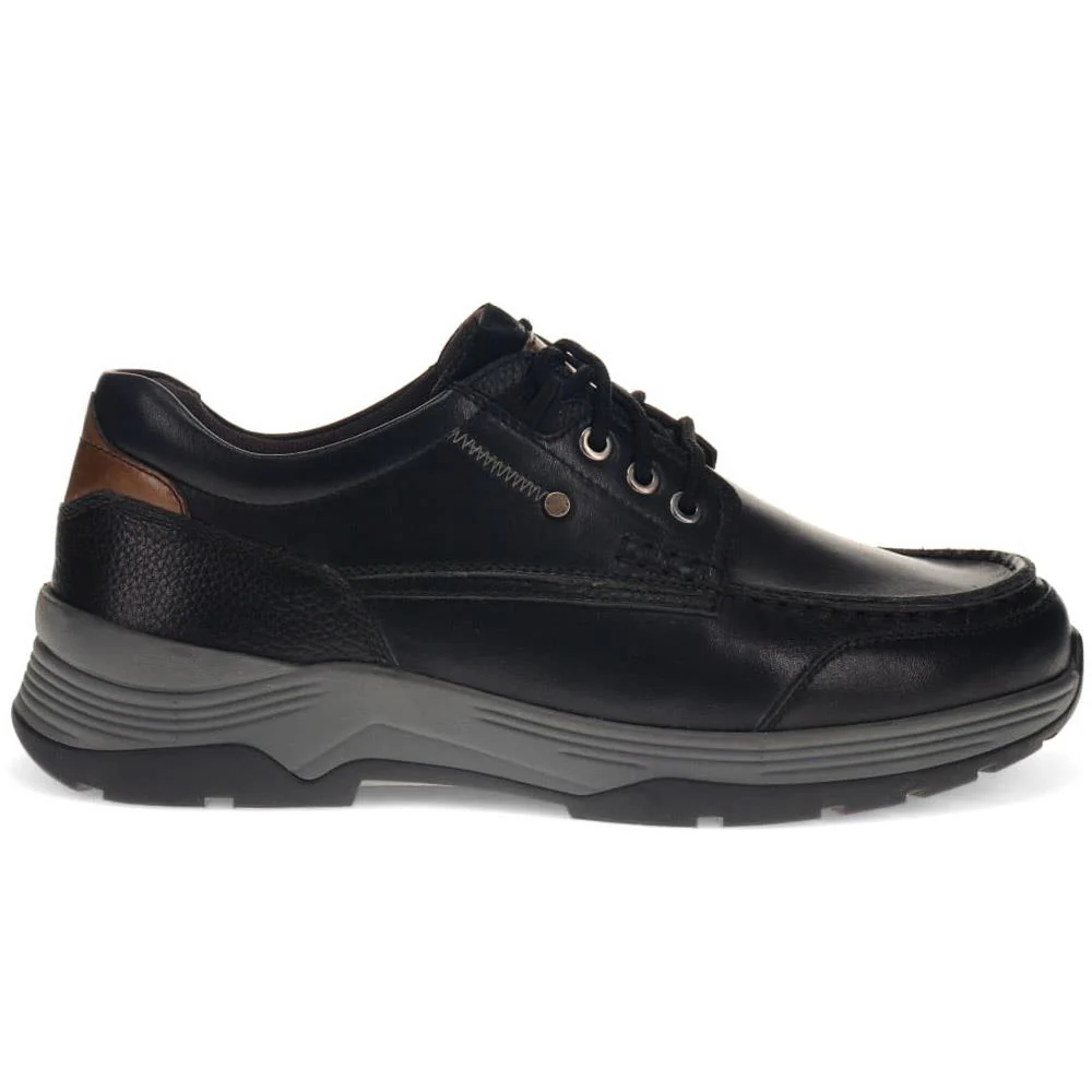 Casual Leather Lace-Up Shoes - ALEKSO / 325 811 - Black - Image 3