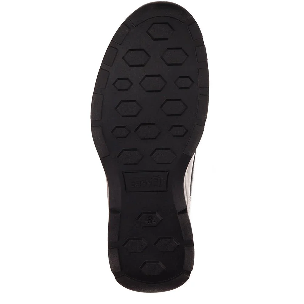 Casual Leather Lace-Up Shoes - ALEKSO / 325 811 - Black - Image 5