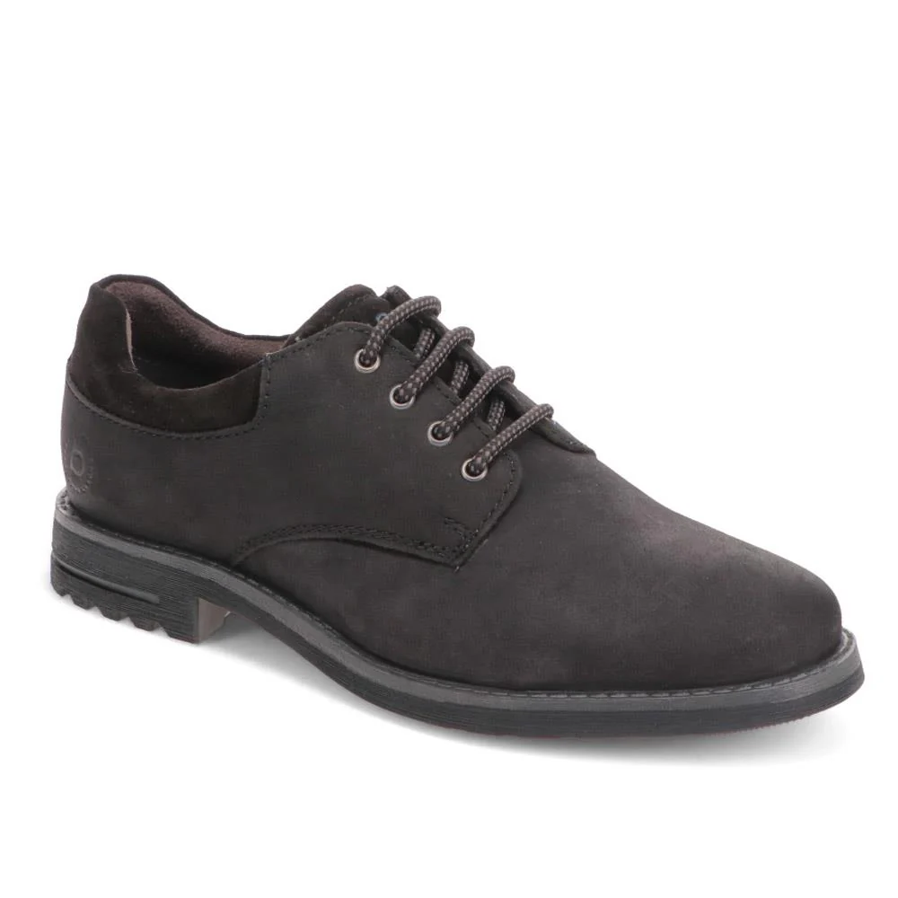 Casual Leather Lace-Up Shoes  - BUG40503 / 325 722 - Black