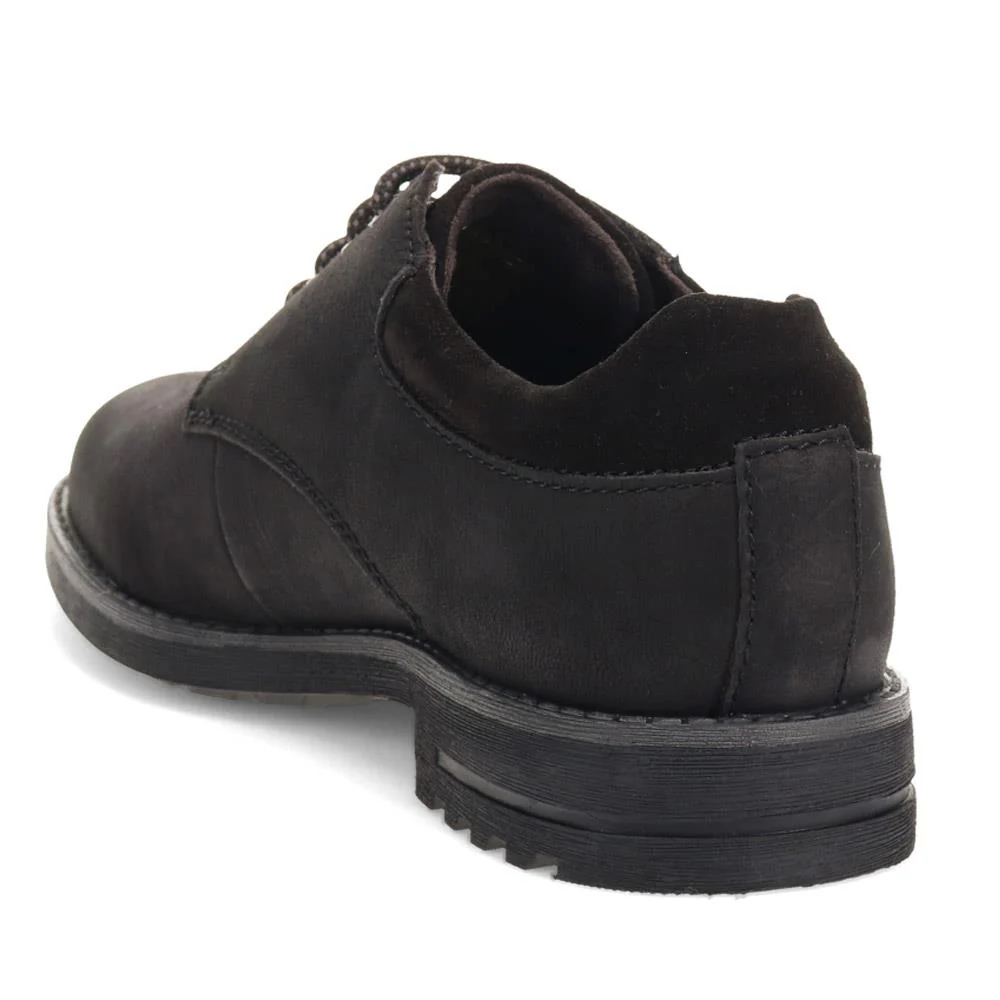 Casual Leather Lace-Up Shoes  - BUG40503 / 325 722 - Black - Image 3