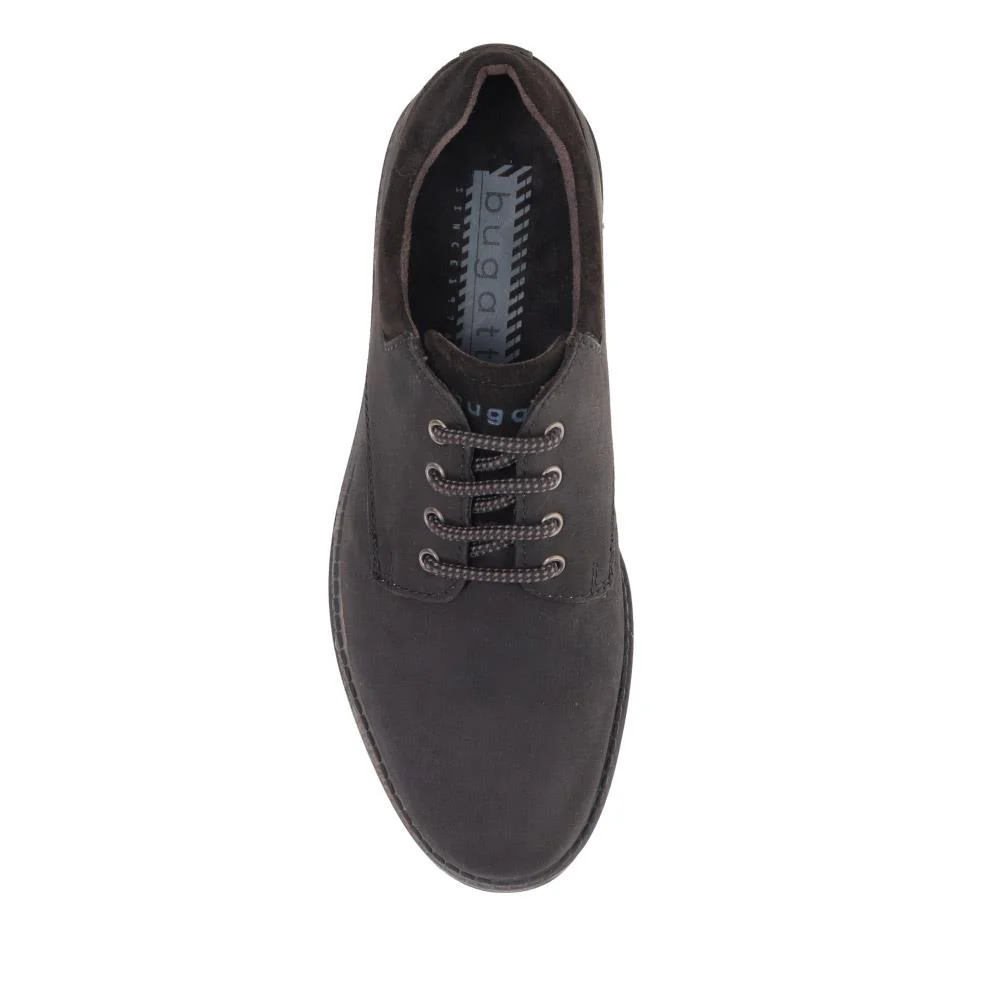 Casual Leather Lace-Up Shoes  - BUG40503 / 325 722 - Black - Image 5