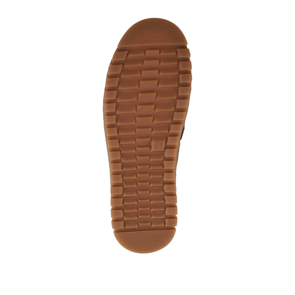 Wide Fit Casual Leather Lace-Up Shoes - VITAS42000 / 328 496 - Tan - Image 6