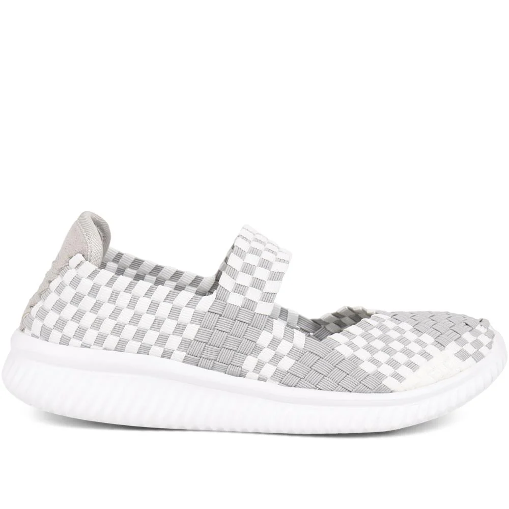 Casual Slip-On Mary Janes  - TITAN39003 / 325 486 - White Multi - Image 2