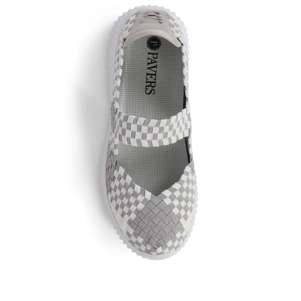 Casual Slip-On Mary Janes  - TITAN39003 / 325 486 - White Multi - Image 5