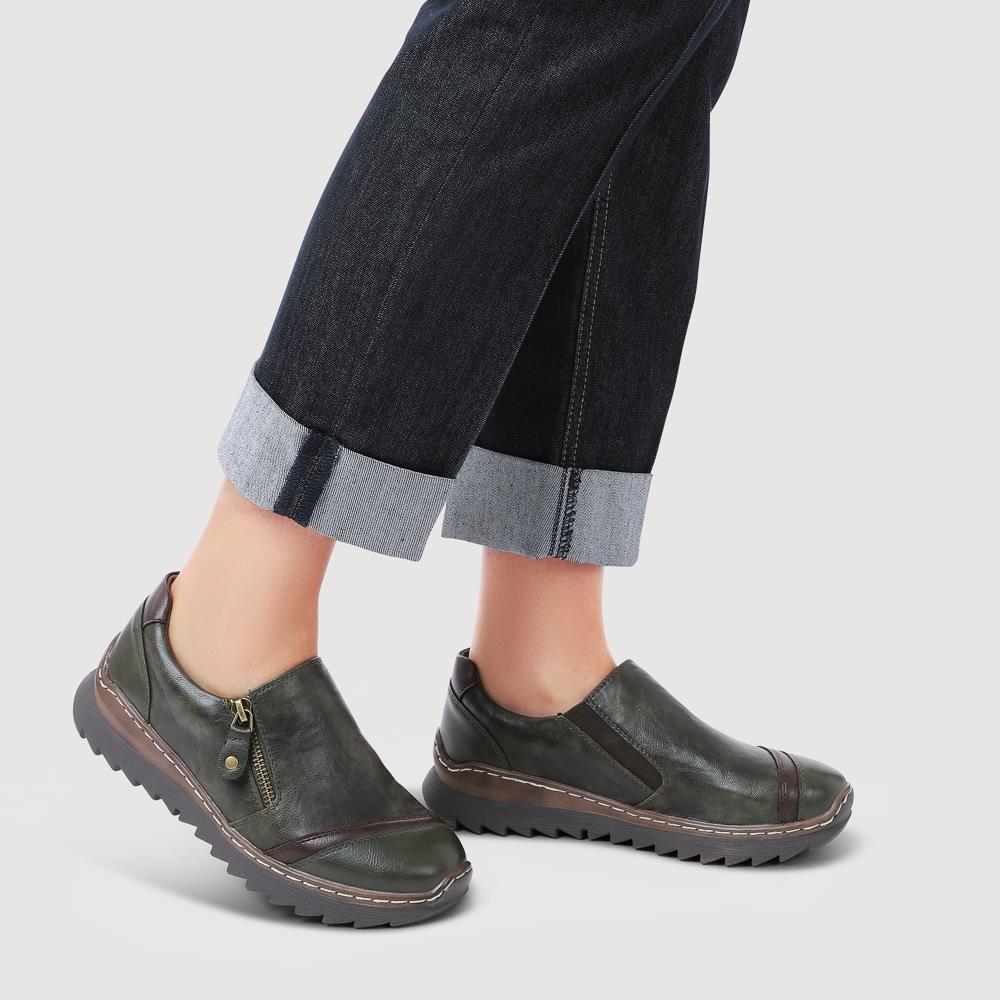 Casual Slip-On Shoes - PINYI41000 / 327 080 - Khaki - Image 5