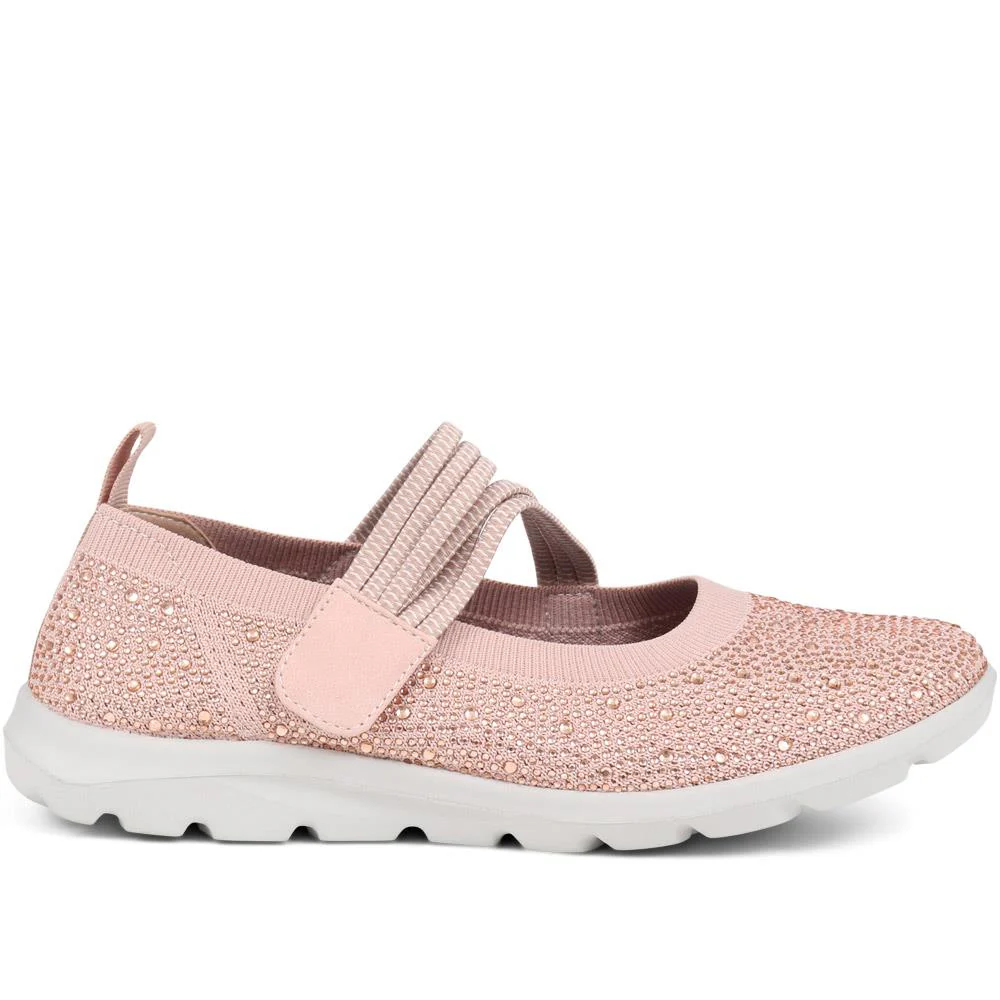 Casual Trainer Pumps - BRK39021 / 325 193 - Blush - Image 2