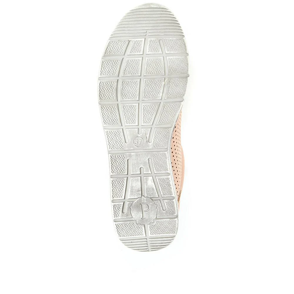 Casual Zip-Fasten Laced Trainers - WBINS31031 / 317 658 - Rose - Image 5