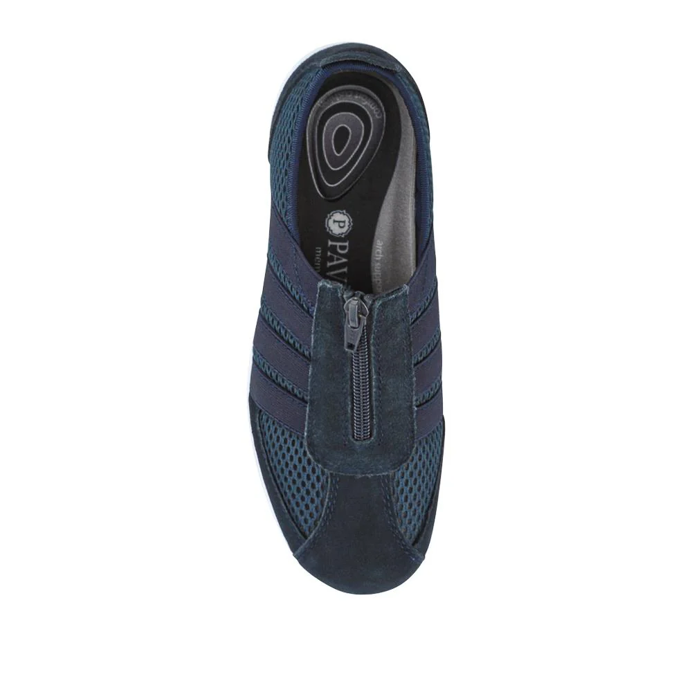 Casual Zip Up Trainers - BRK26003 / 310 512 - Navy - Image 4