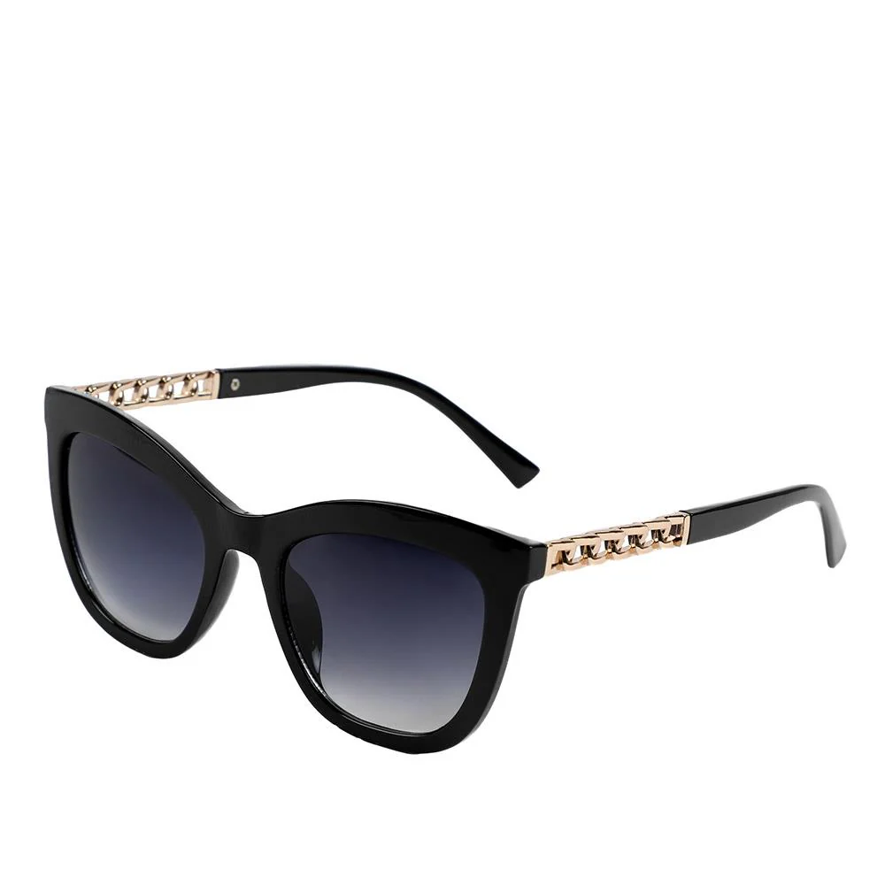 Cat Eye Sunglasses with Gold Chain Detail - RICH43001 / 329 023