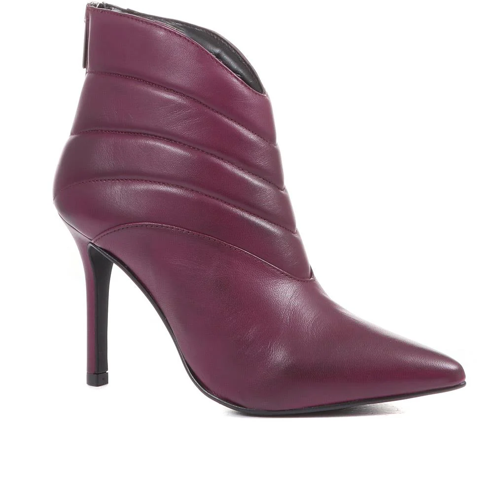 Catalina Stiletto Ankle Boots - CATALINA / 322 805 - Purple