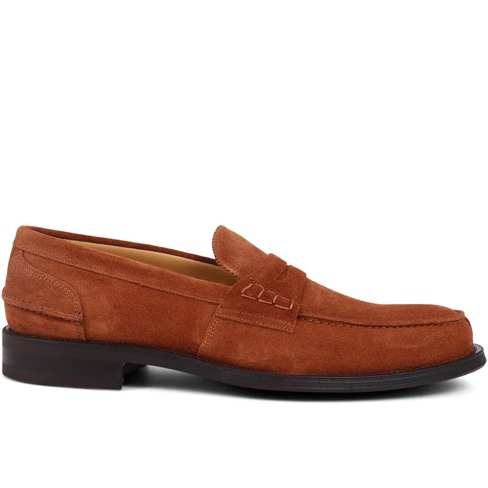 Chorleywood2 Leather Penny Loafers  - CHORLEYWOOD2 / 325 301 - Tan Suede - Image 2