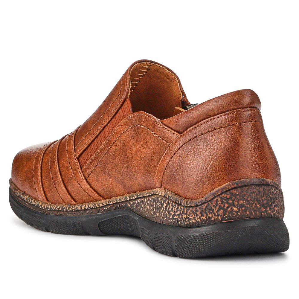 Chunky Casual Slip-Ons - WOIL41037 / 326 941 - Brown - Image 3