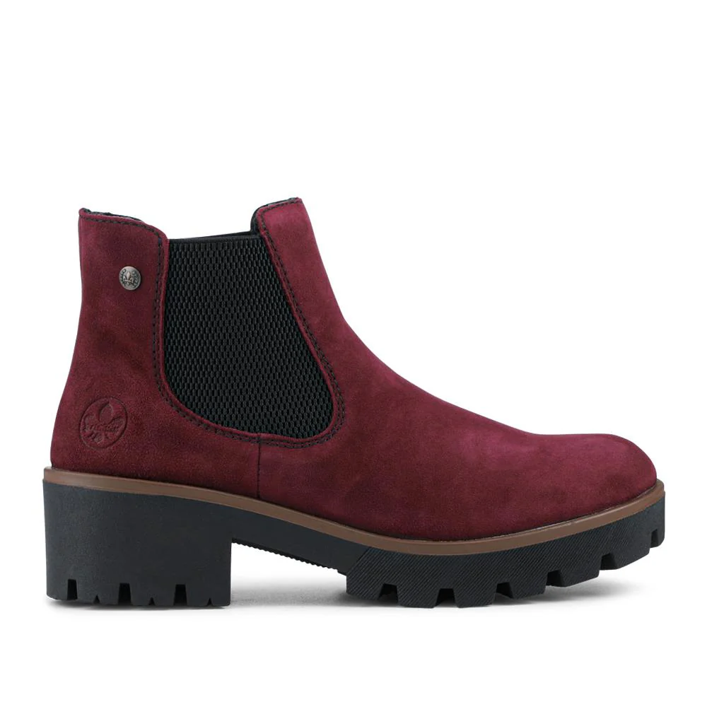 Chunky Chelsea Boots - RKR36547 / 323 006 - Burgundy - Image 2