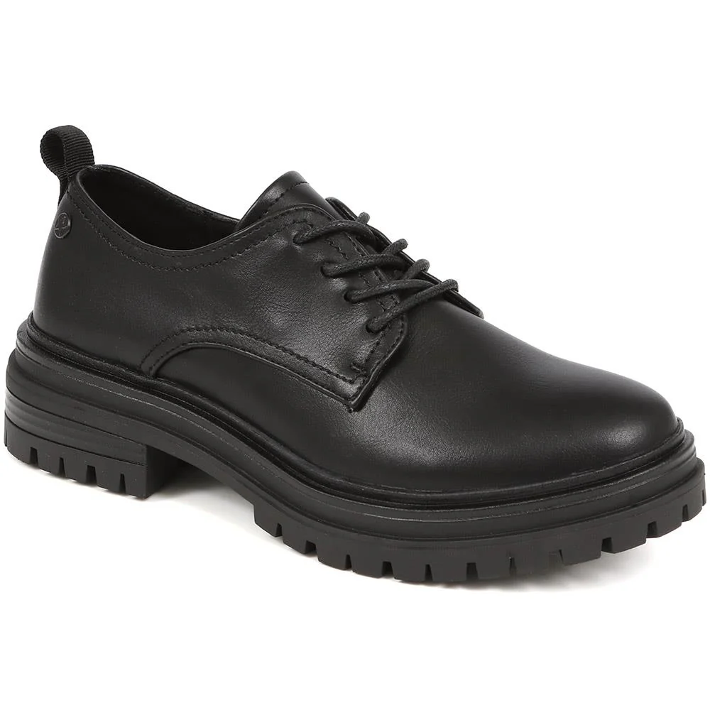 Chunky Lace-Up Shoes - WOIL38059 / 325 083 - Black