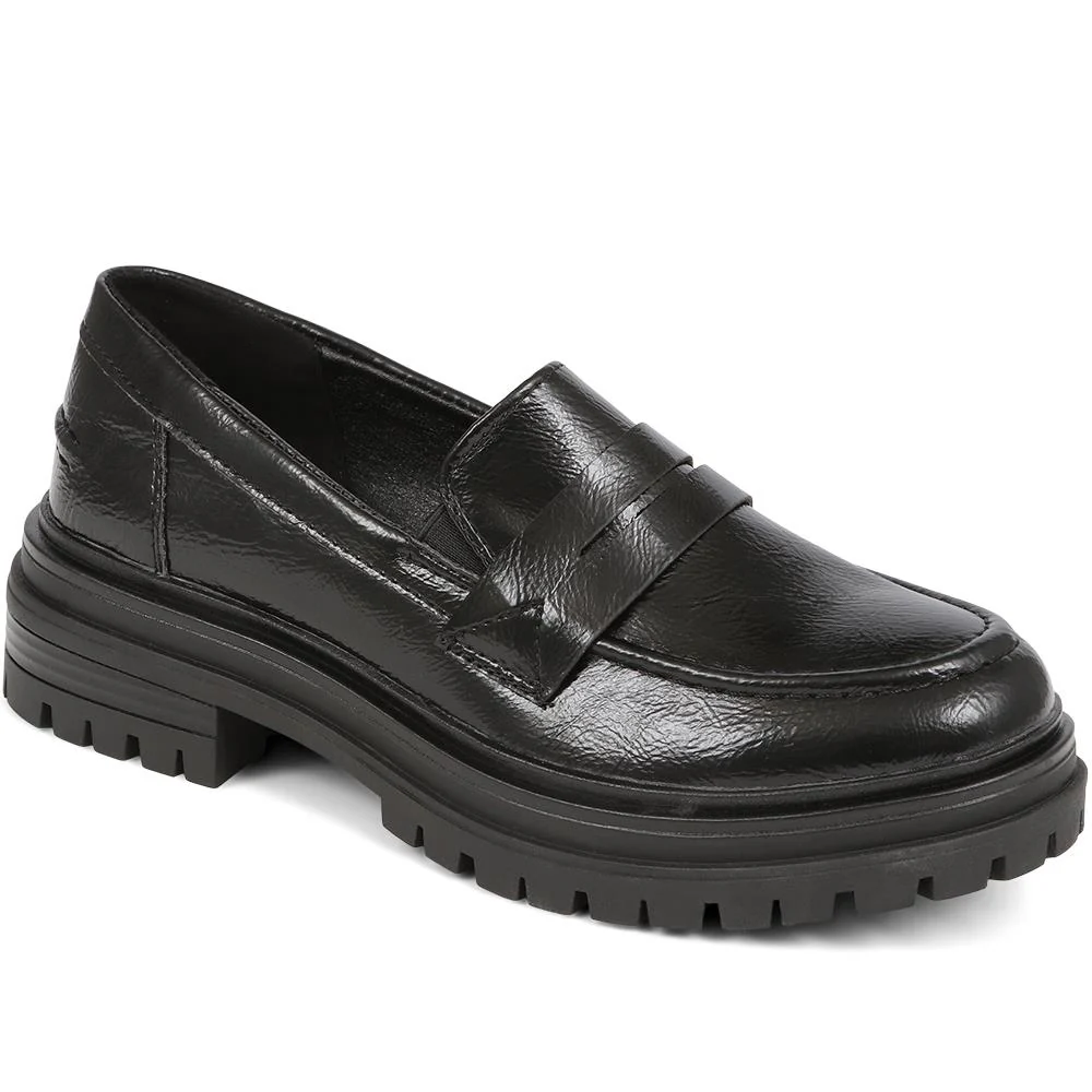 Chunky Loafers - WOIL39035 / 325 362 - Black Patent