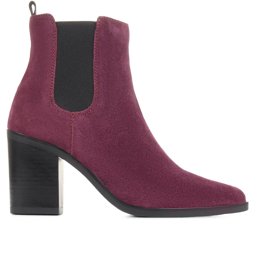 Clair Heeled Chelsea Boots - CLAIR / 322 538 - Purple - Image 2