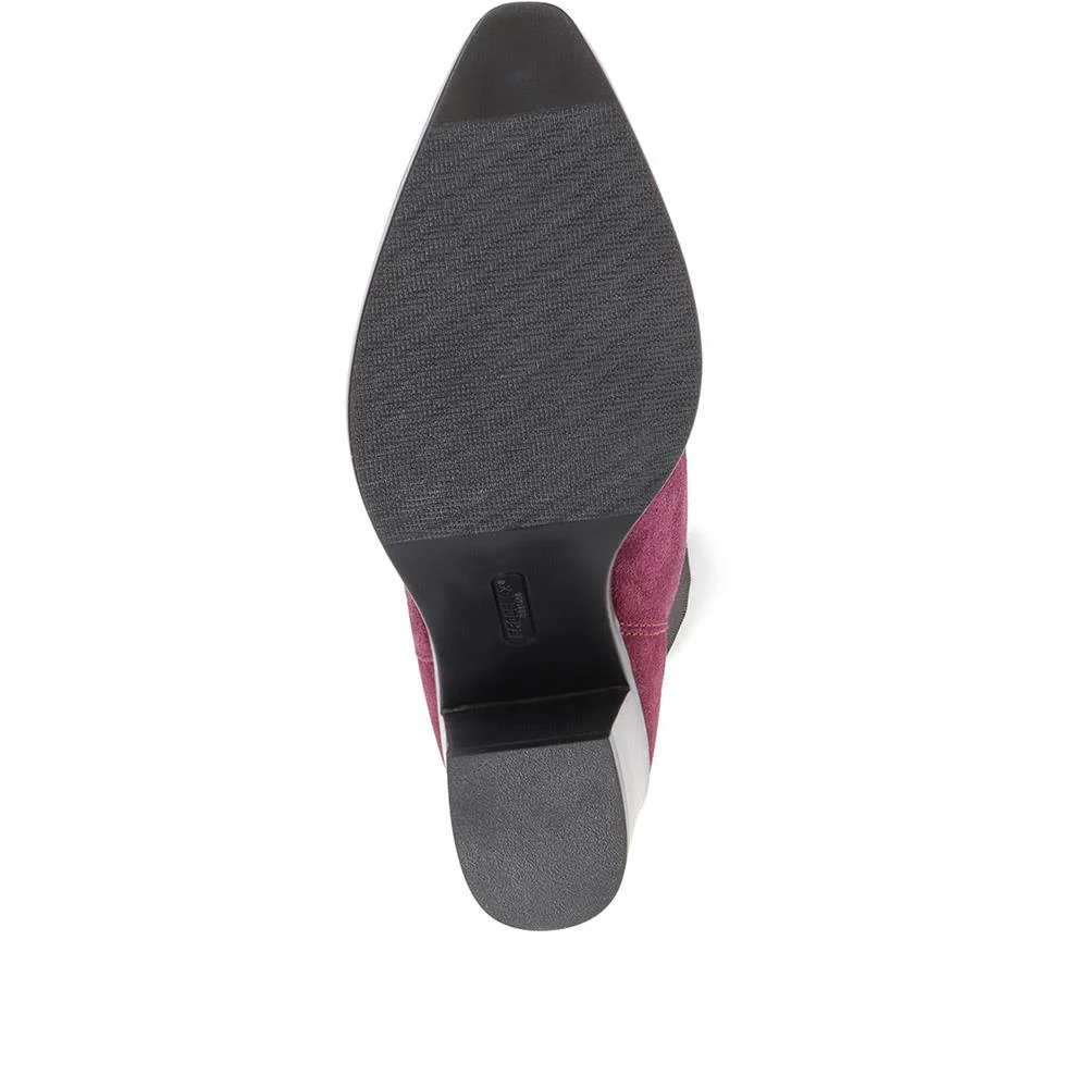 Clair Heeled Chelsea Boots - CLAIR / 322 538 - Purple - Image 5