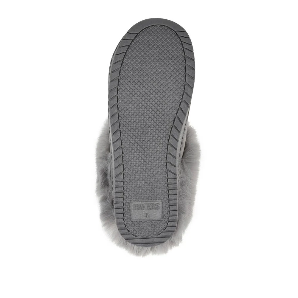 Cosy Mule Slippers - QING42004 / 327 932 - Grey - Image 5