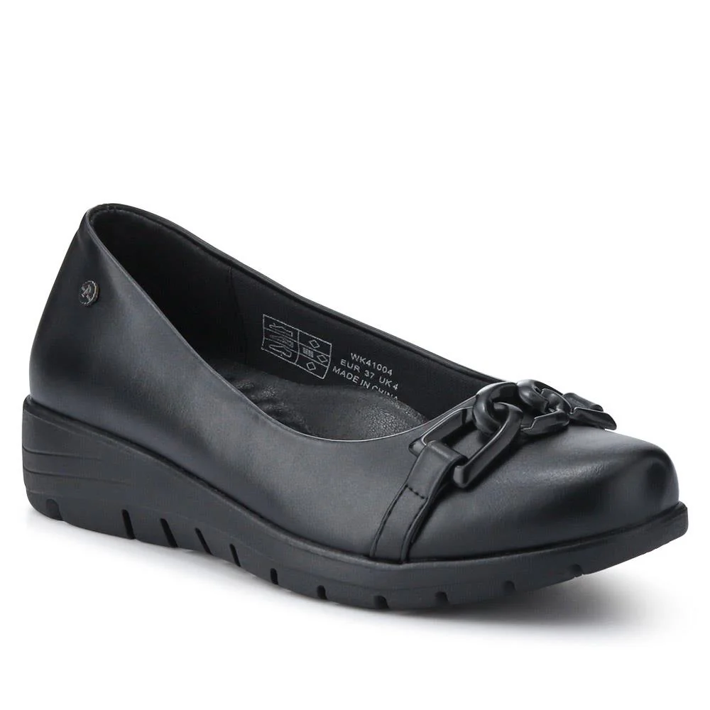 Cushioned Chunky Casual Flats - WK41004 / 327 139