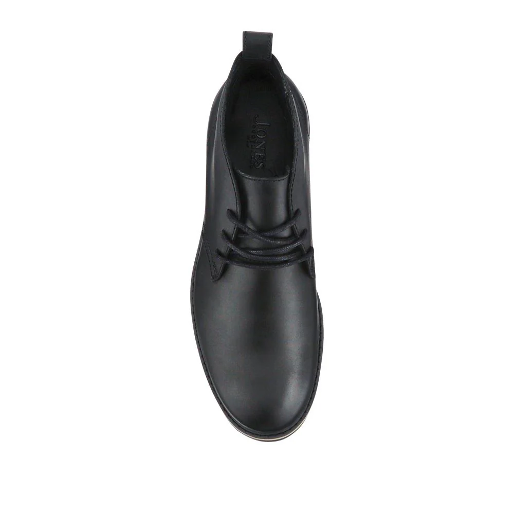 Darrel Grippy Leather Ankle Boots - DARRELL / 328 078 - Black - Image 4