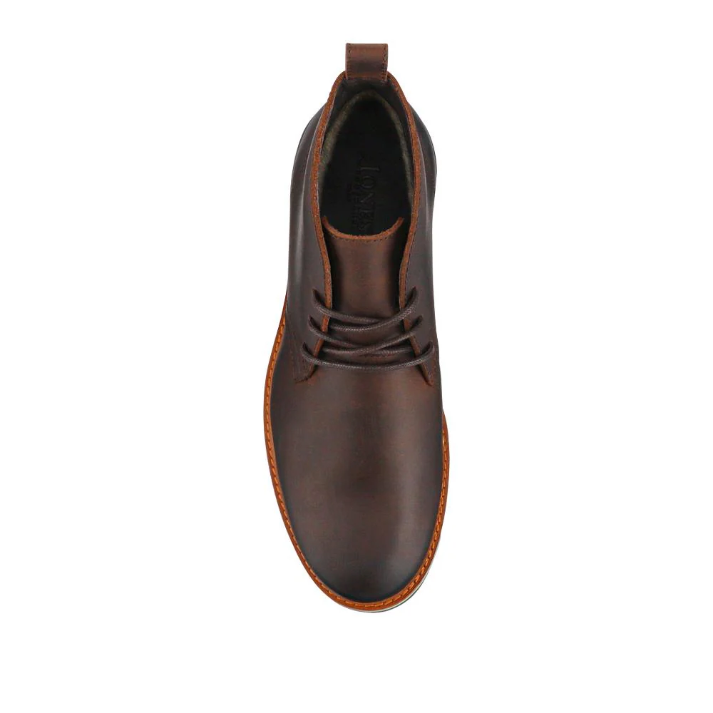 Darrel Grippy Leather Ankle Boots - DARRELL / 328 078 - Brown - Image 4