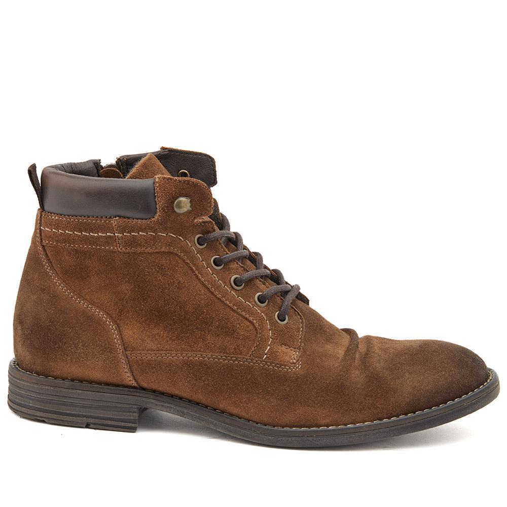 Docklands Leather Lace-Up Boots - DOCKLANDS / 321 008 - Tobacco Suede - Image 2