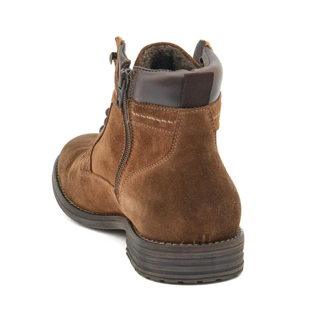 Docklands Leather Lace-Up Boots - DOCKLANDS / 321 008 - Tobacco Suede - Image 3