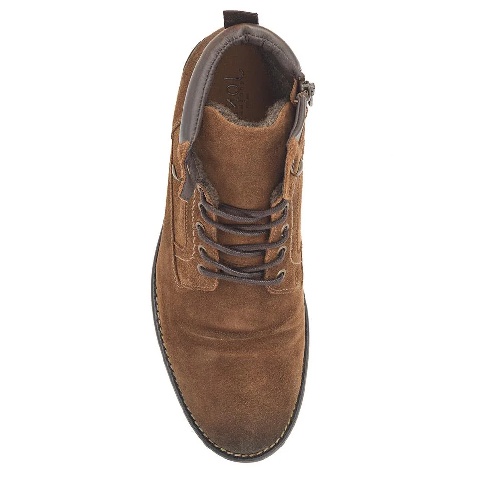 Docklands Leather Lace-Up Boots - DOCKLANDS / 321 008 - Tobacco Suede - Image 5