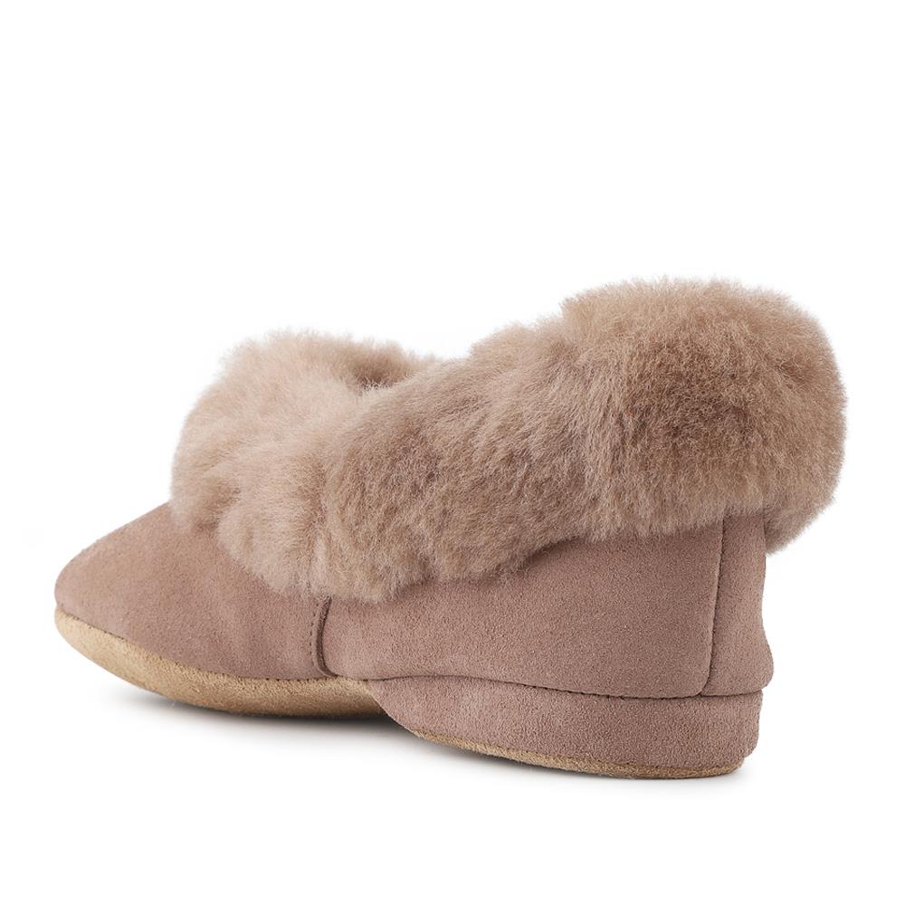 Drapers Jane Sheepskin Slippers - DRAPR42511 / 328 467 - Taupe Suede - Image 3