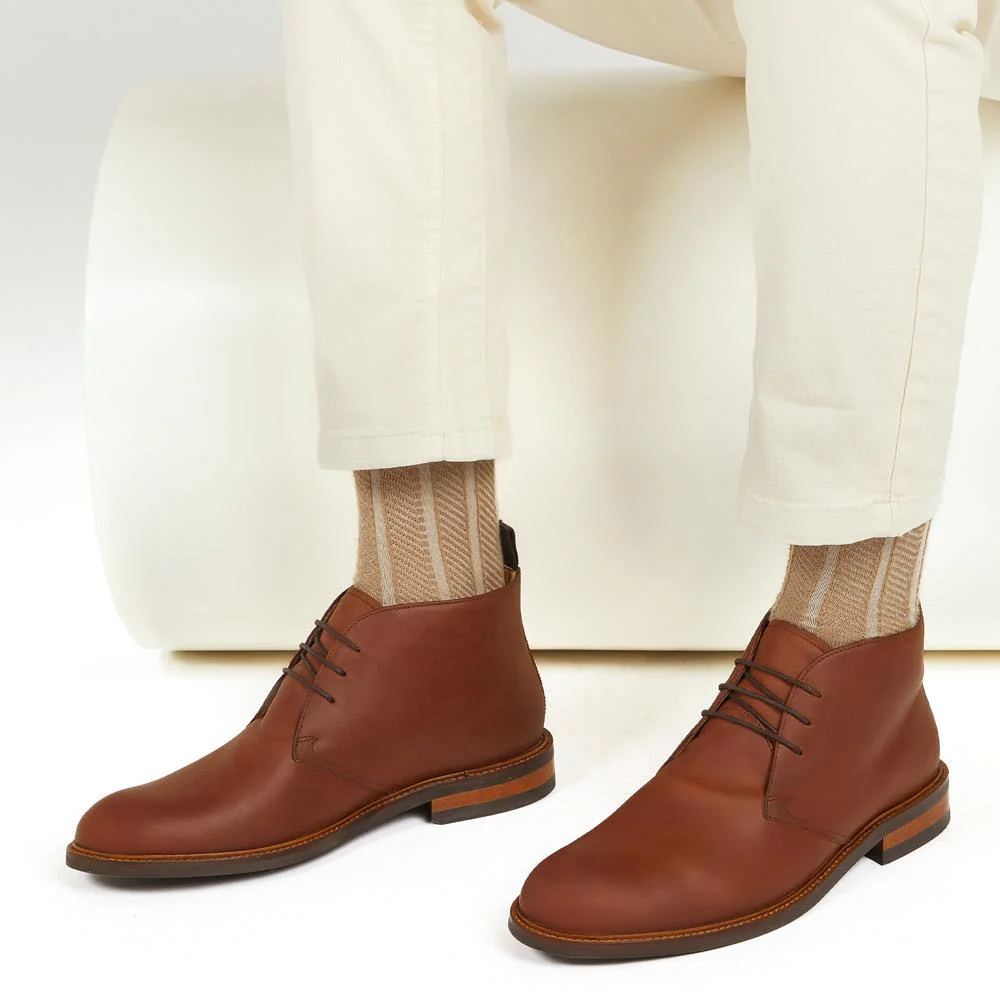 Driffield Leather Chukka Boots - DRIFFIELD / 322 608 - Tan - Image 5