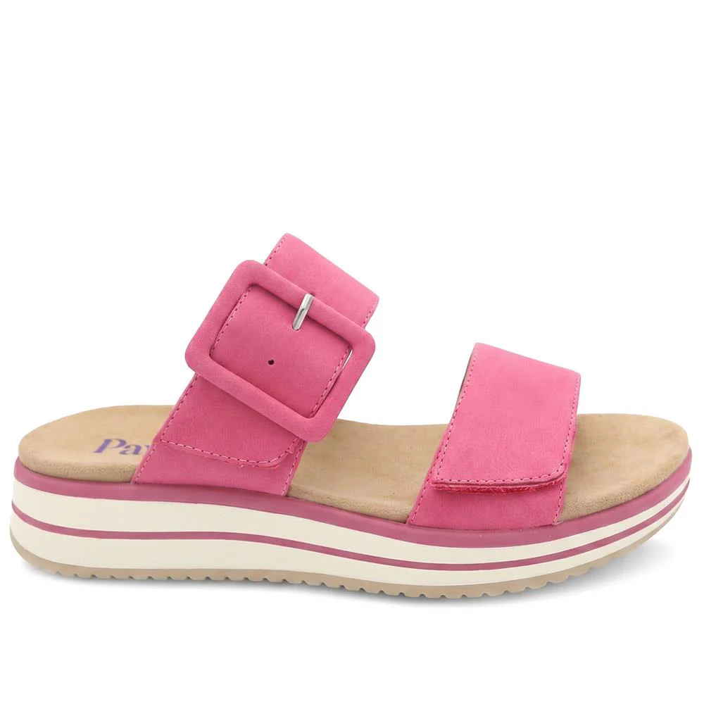 Dual Adjustable Comfort Wedge Mules - GANG43000 / 329 040 - Fuschia - Image 2