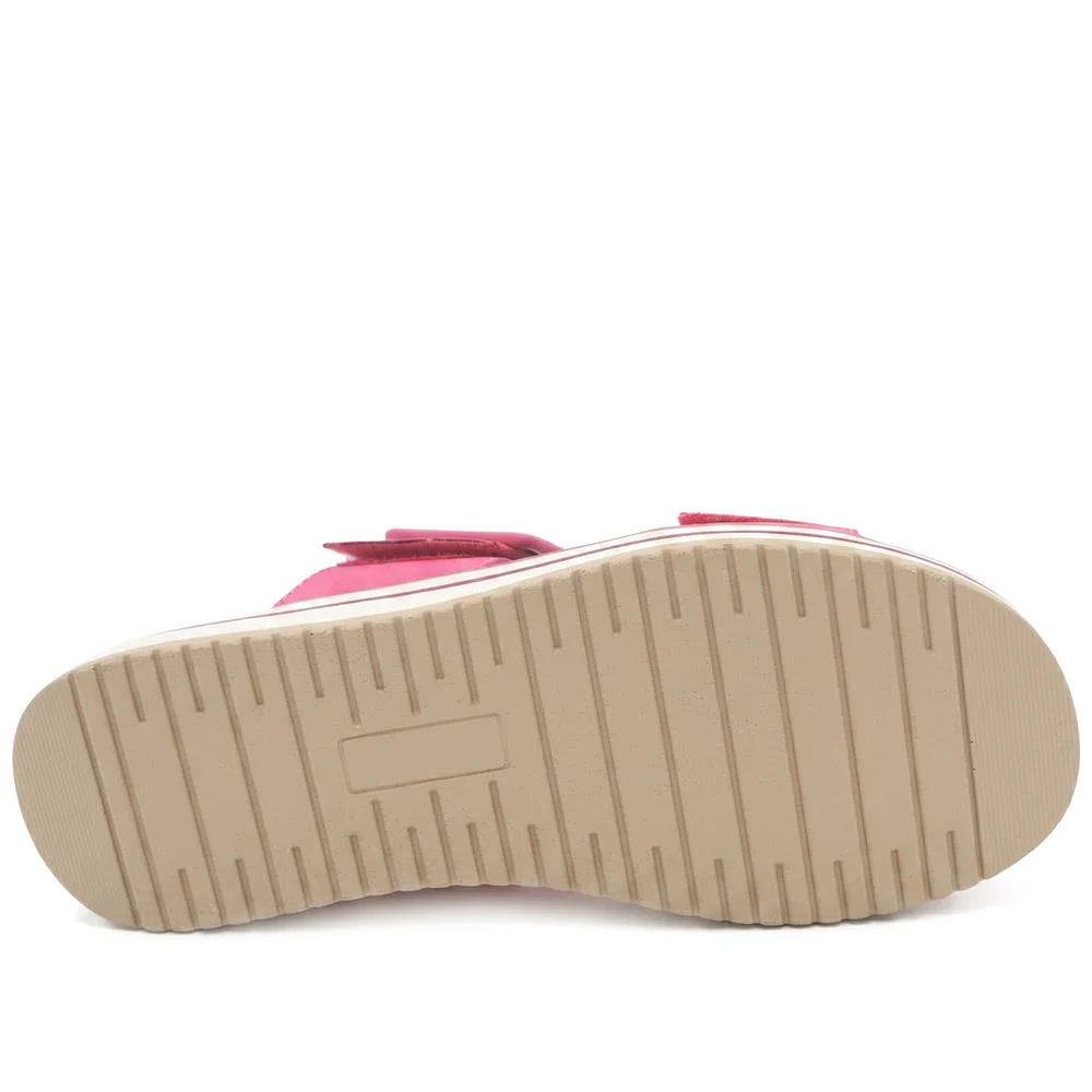 Dual Adjustable Comfort Wedge Mules - GANG43000 / 329 040 - Fuschia - Image 5