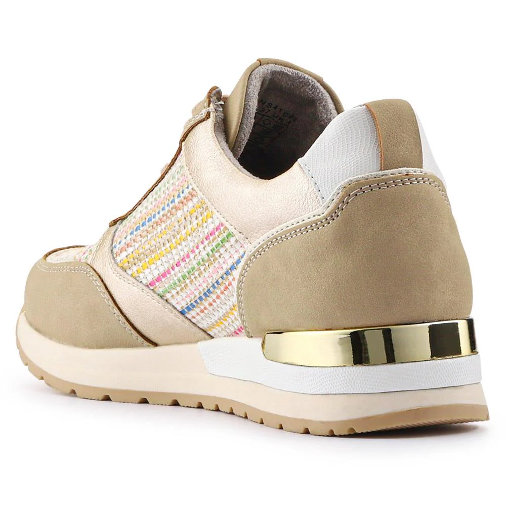 Dual-Fastening Casual Trainers - WBINS41008 / 326 861 - Beige - Image 3