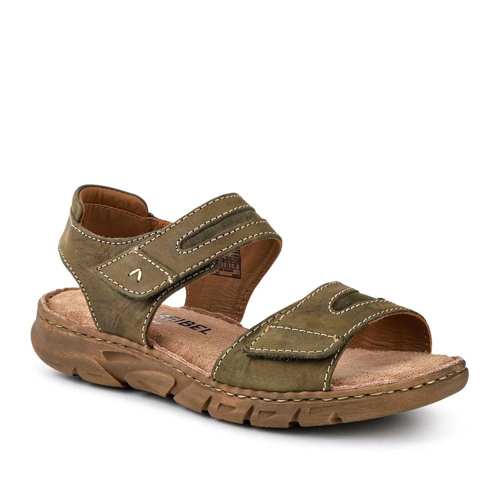 Dual Touch-Fastening Leather Sandals - JOSEF41519 / 327 246 - Green