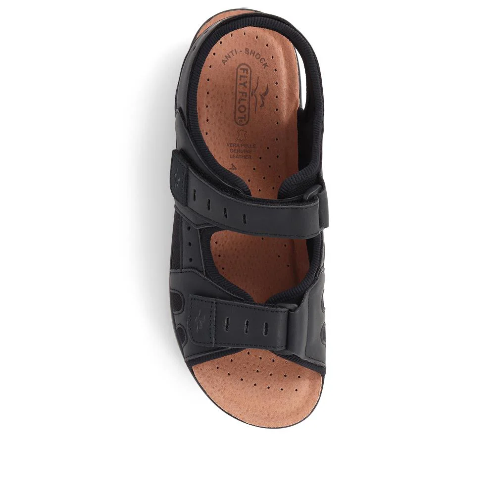 Fly Flot Dual Touch Fastening Sandals - FLY39099 / 324 767 - Black - Image 5