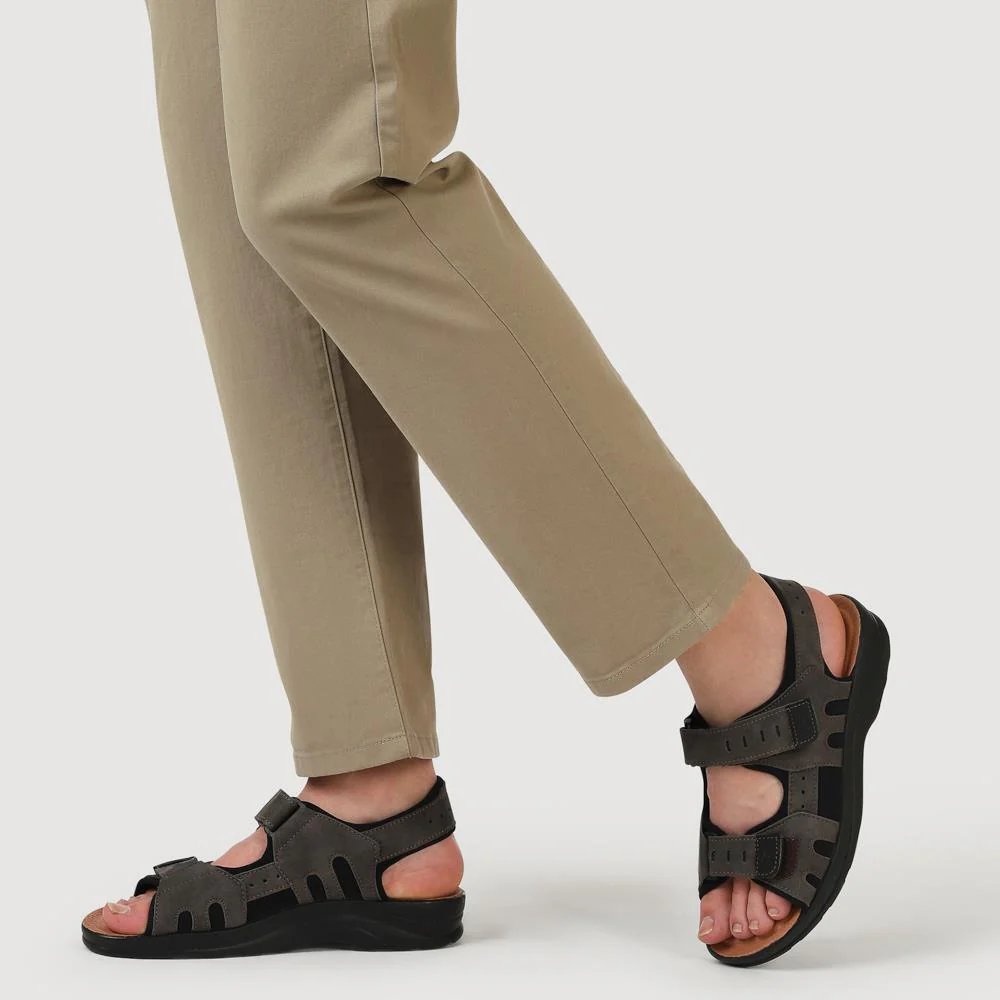 Fly Flot Dual Touch Fastening Sandals - FLY39099 / 324 767 - Dark Brown - Image 5