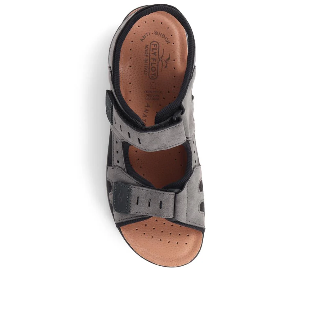 Fly Flot Dual Touch Fastening Sandals - FLY39099 / 324 767 - Grey - Image 6