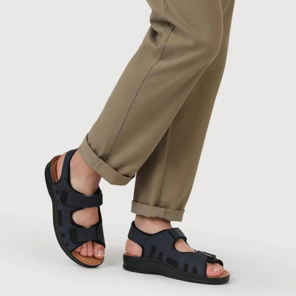 Fly Flot Dual Touch Fastening Sandals - FLY39099 / 324 767 - Navy - Image 5