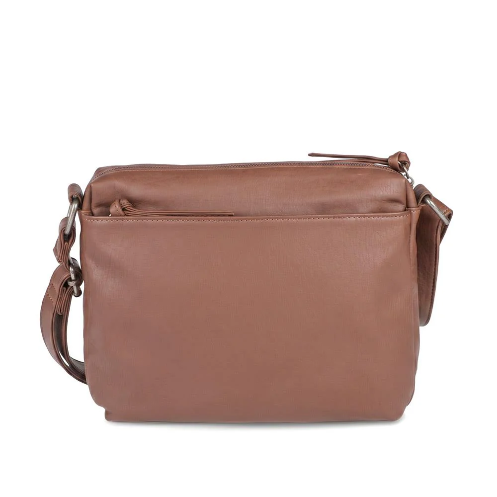 Durable Zipped Crossbody Bag - JEWN42001 / 328 418 - Brown Multi - Image 3