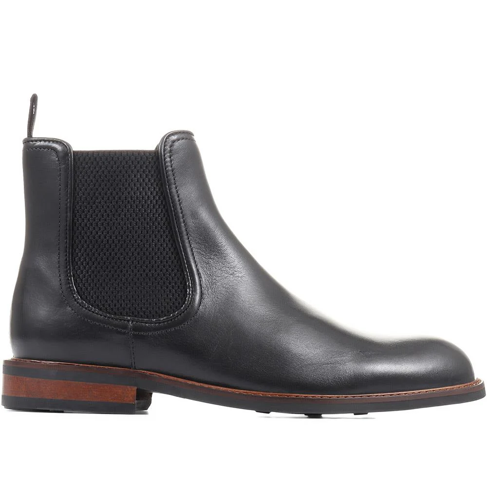 Eastbourne Leather Chelsea Boots - EASTBOURNE / 322 611 - Black - Image 2