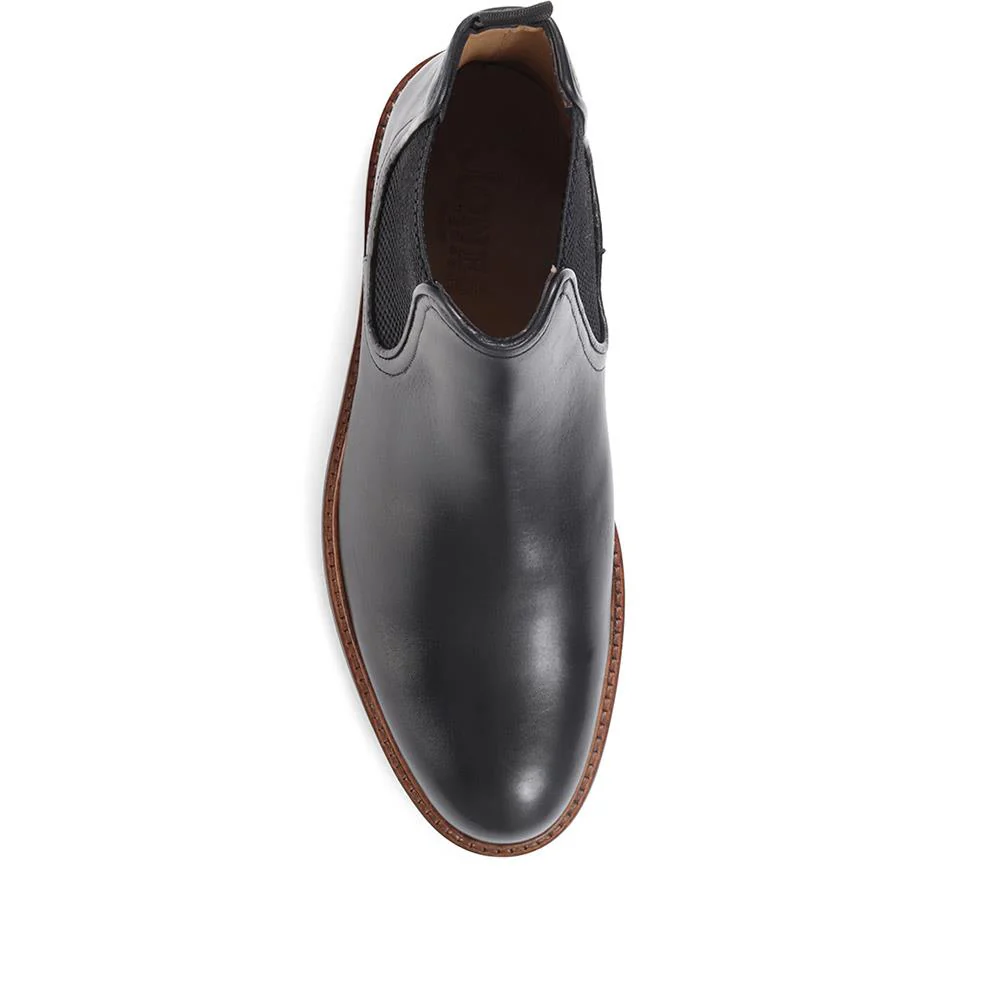 Eastbourne Leather Chelsea Boots - EASTBOURNE / 322 611 - Black - Image 4