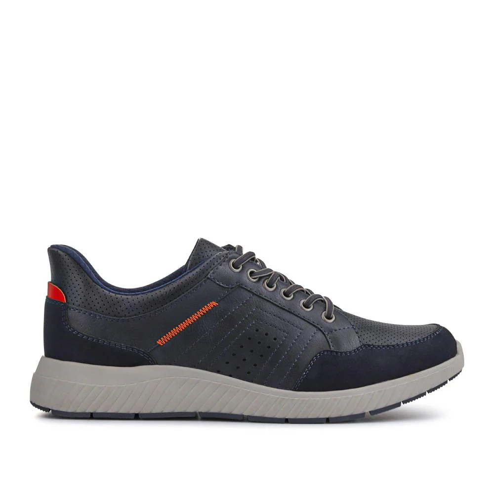 Easy Step In Wide Fit Bungee Laced Shoes - GANG41018 / 327 549 - Navy - Image 2