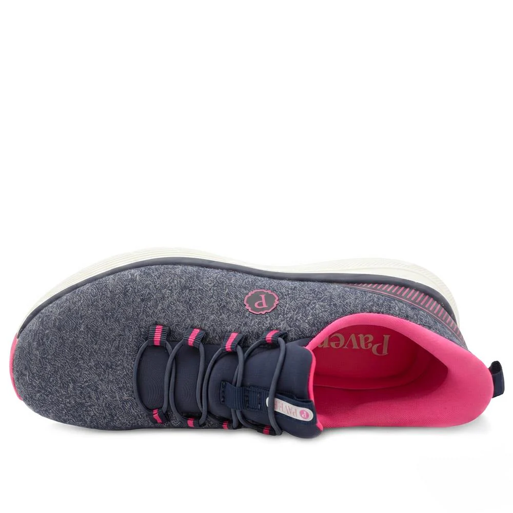 Easy Step In Wide Fit Memory Foam Trainers - BOJIE43023 / 329 531 - Navy - Image 5