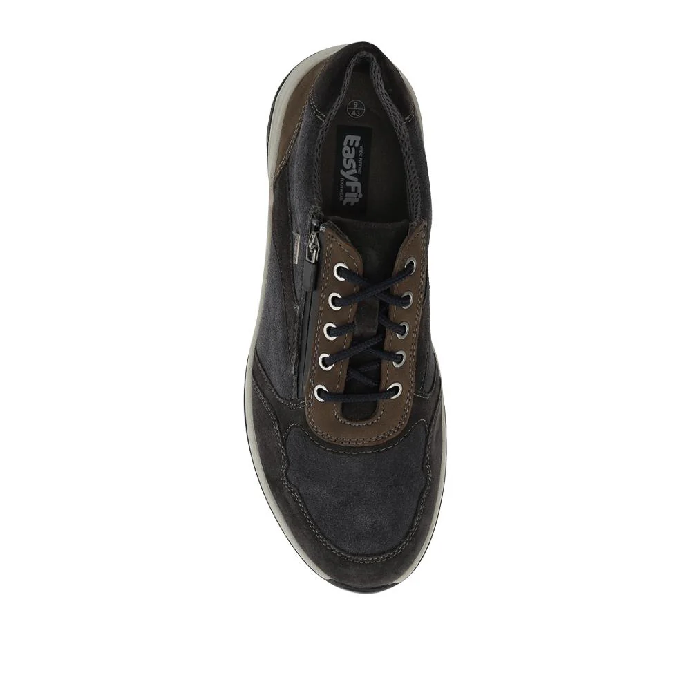 EasyFit Extra Wide Water Resistant Zipped Trainers - LEWISS / 328 213 - Navy - Image 4