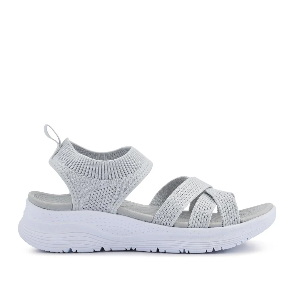 Elasticated Slip-On Sandals - XIAM41017 / 327 825 - Grey - Image 2