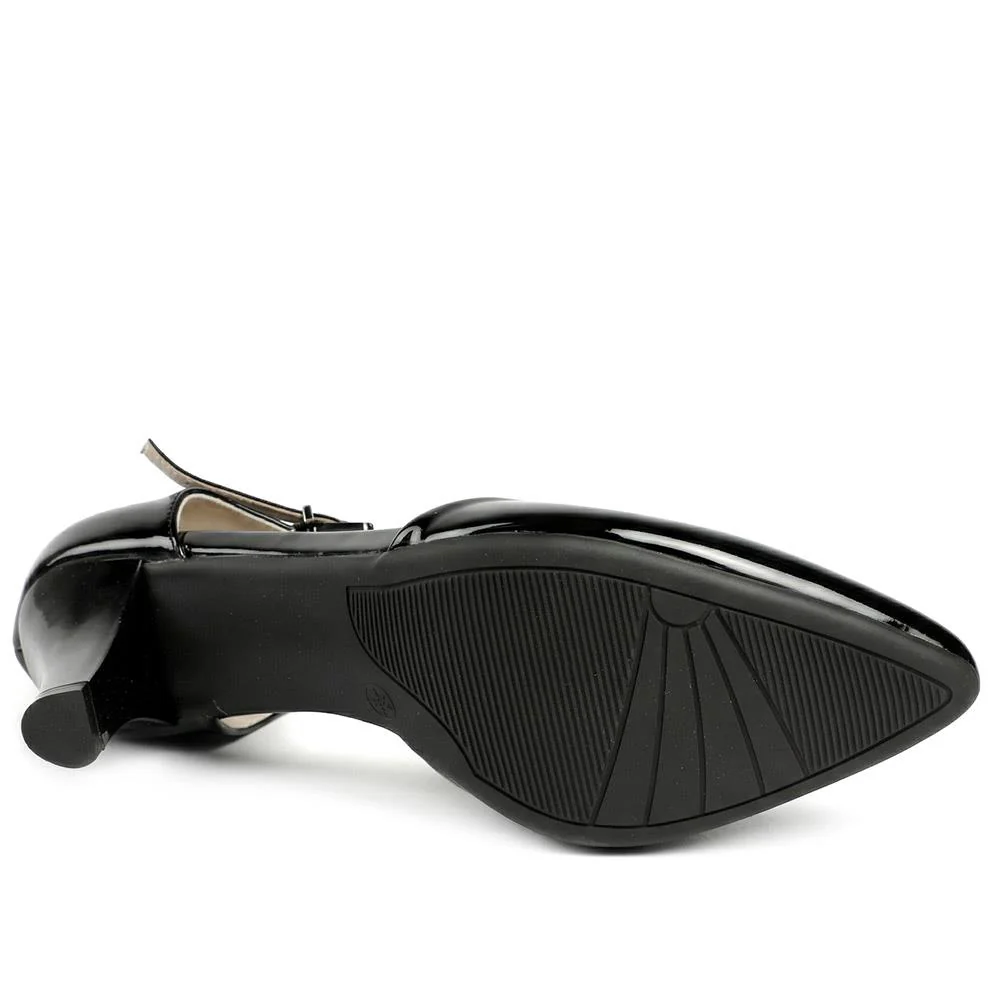 Elegant Lightweight Court Shoes - WK43006 / 329 026 - Black Patent - Image 5
