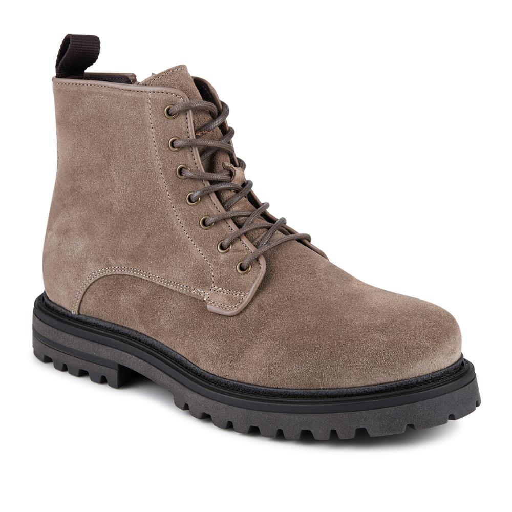 Elias Leather Lace-Up Boots - ELIAS / 328 080 - Taupe Suede